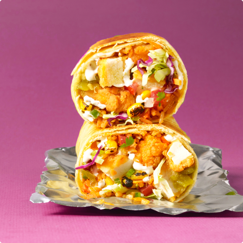 Fried Chicken Picnic Burrito